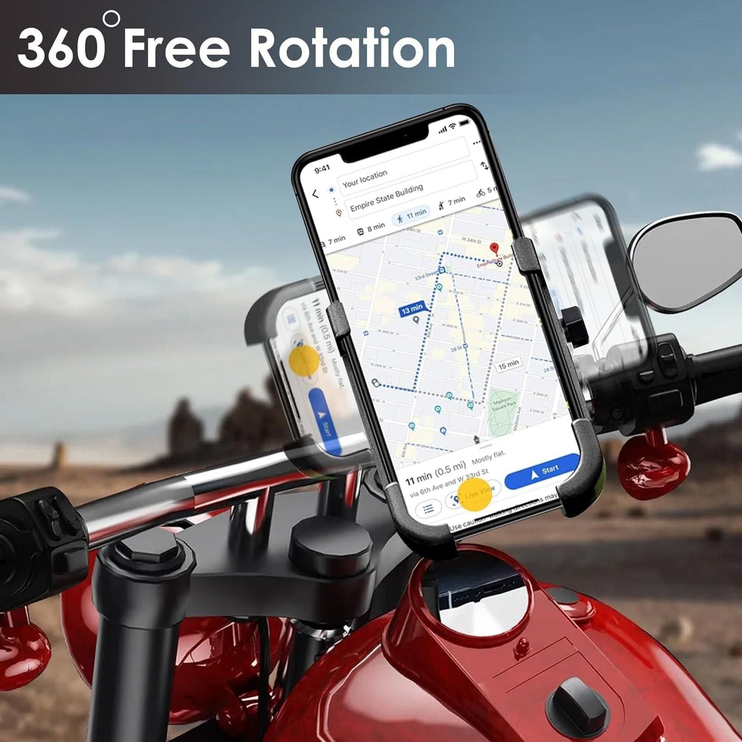 Mobile Phone Holder 360� Rotation